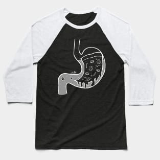 Food in My Stomach - Pizza Baseball T-Shirt